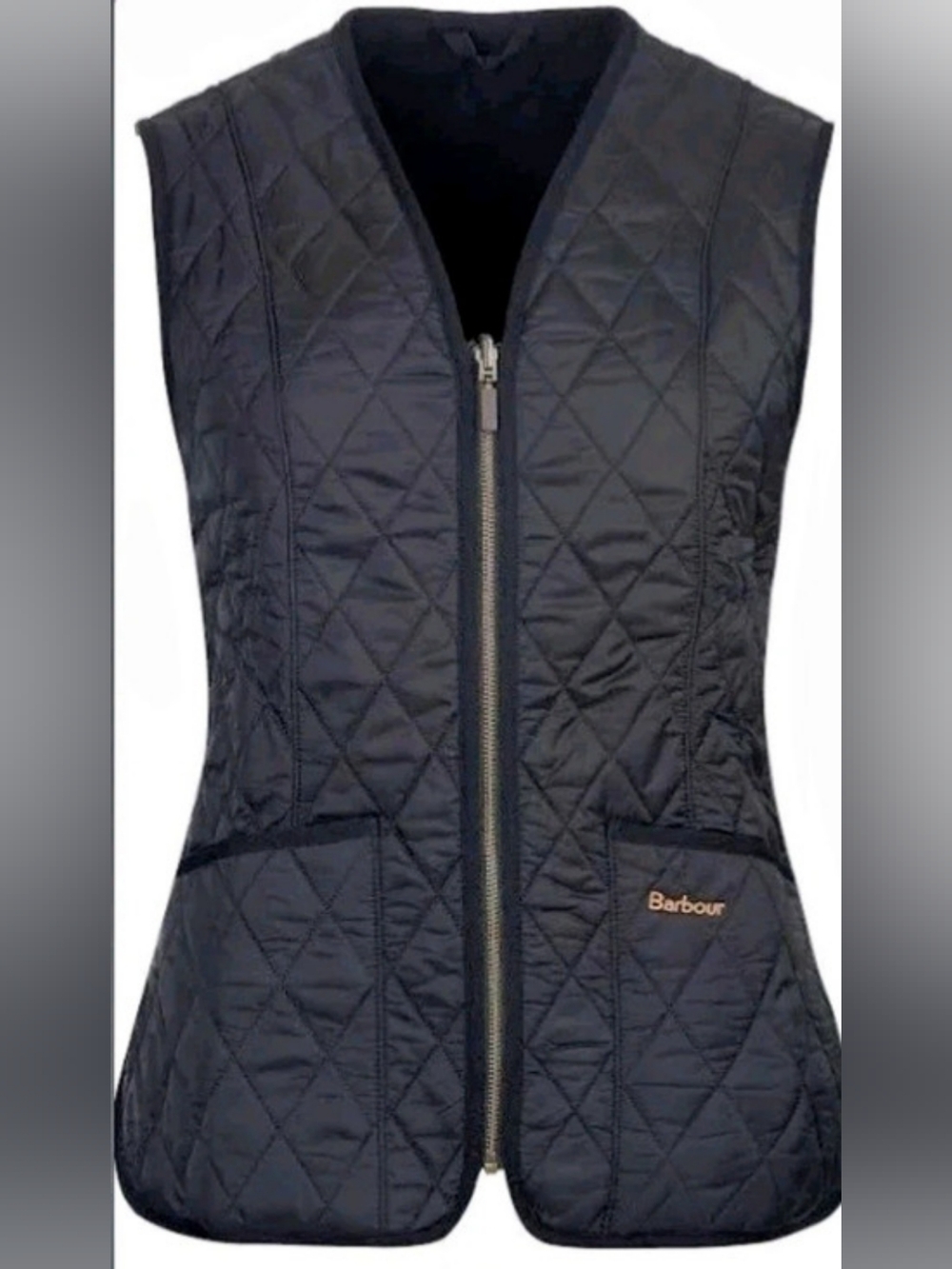 Barbour Betty Interactive Liner Quilted Vest in Black Like New Size 4